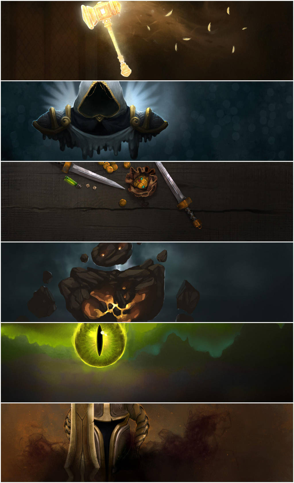 World of Warcraft Class Headers for RaiderIO by jezebel