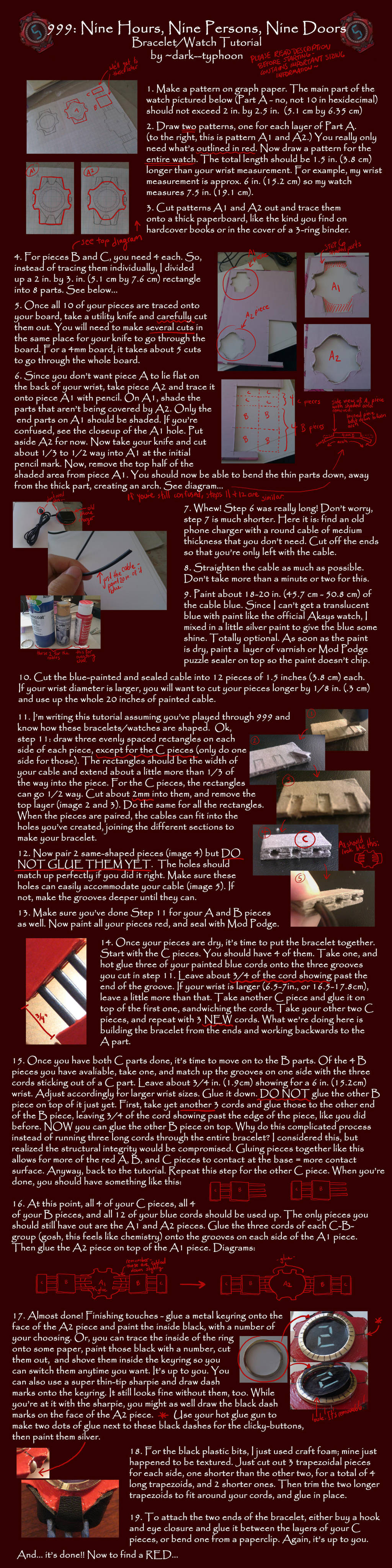 999 Bracelet-Watch Tutorial by dark--typhoon