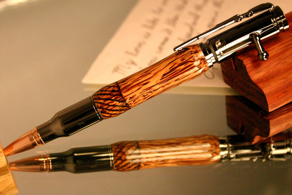 handcrafted bolt action bullet