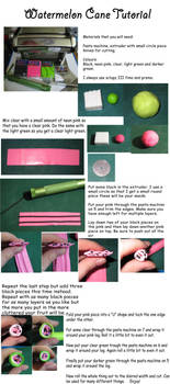 Watermelon Cane Tutorial by skookyspry