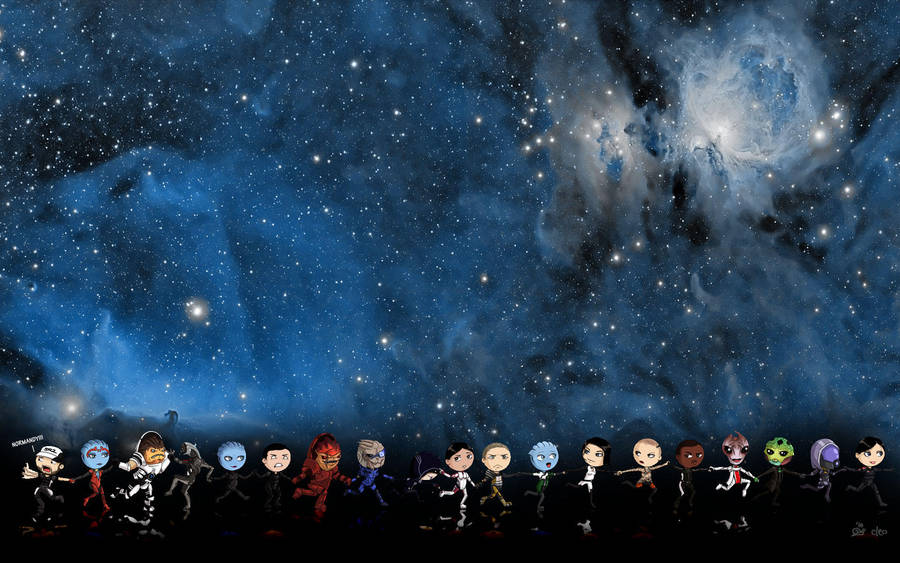 Mass Effect Gang - Blue by cleothemuse