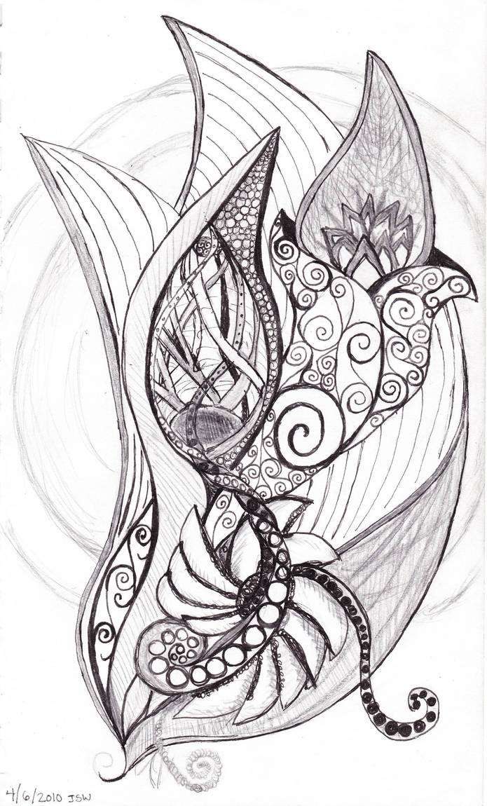 abstracted flower pod thing by the-twisted-vine