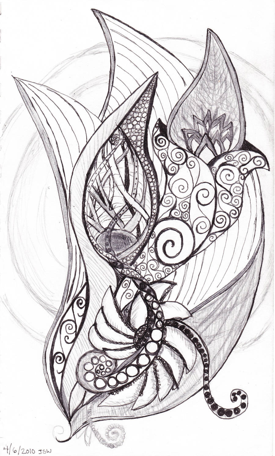 abstracted flower pod thing by the-twisted-vine