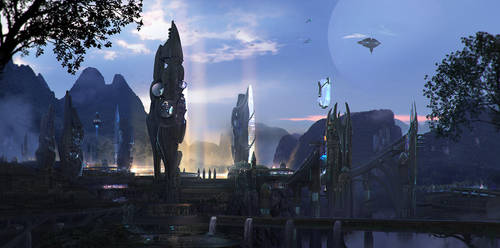 Capital of Etherna by adamkuczek
