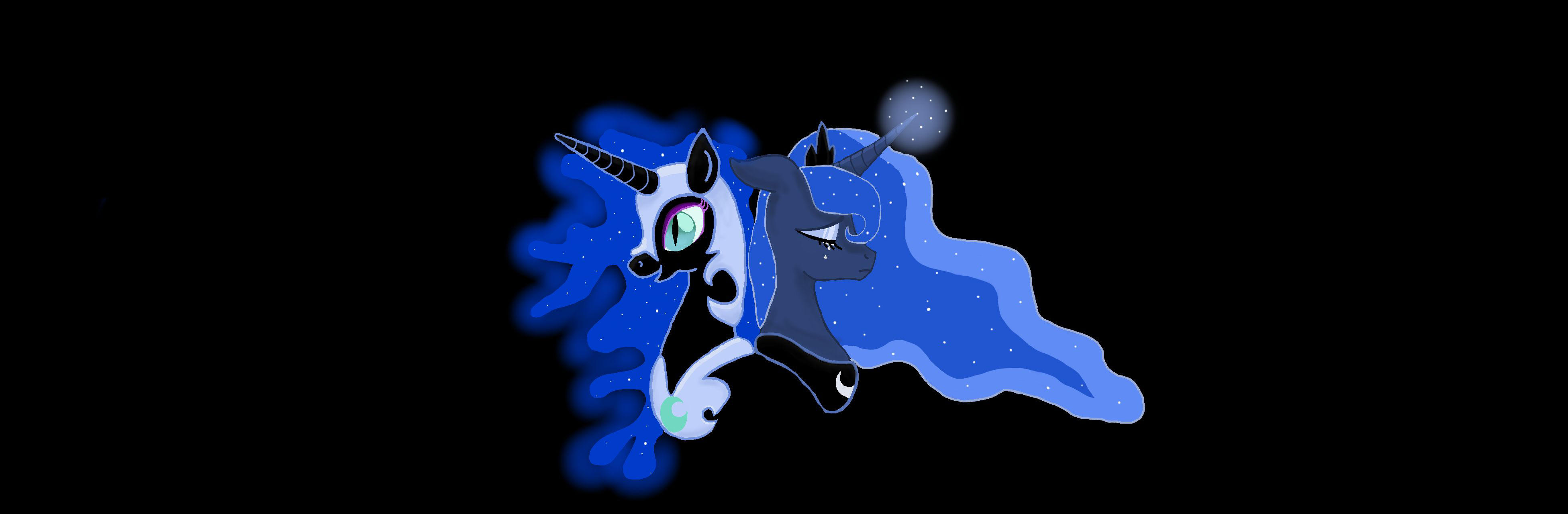 Luna and Nightmare Moon by cayfie