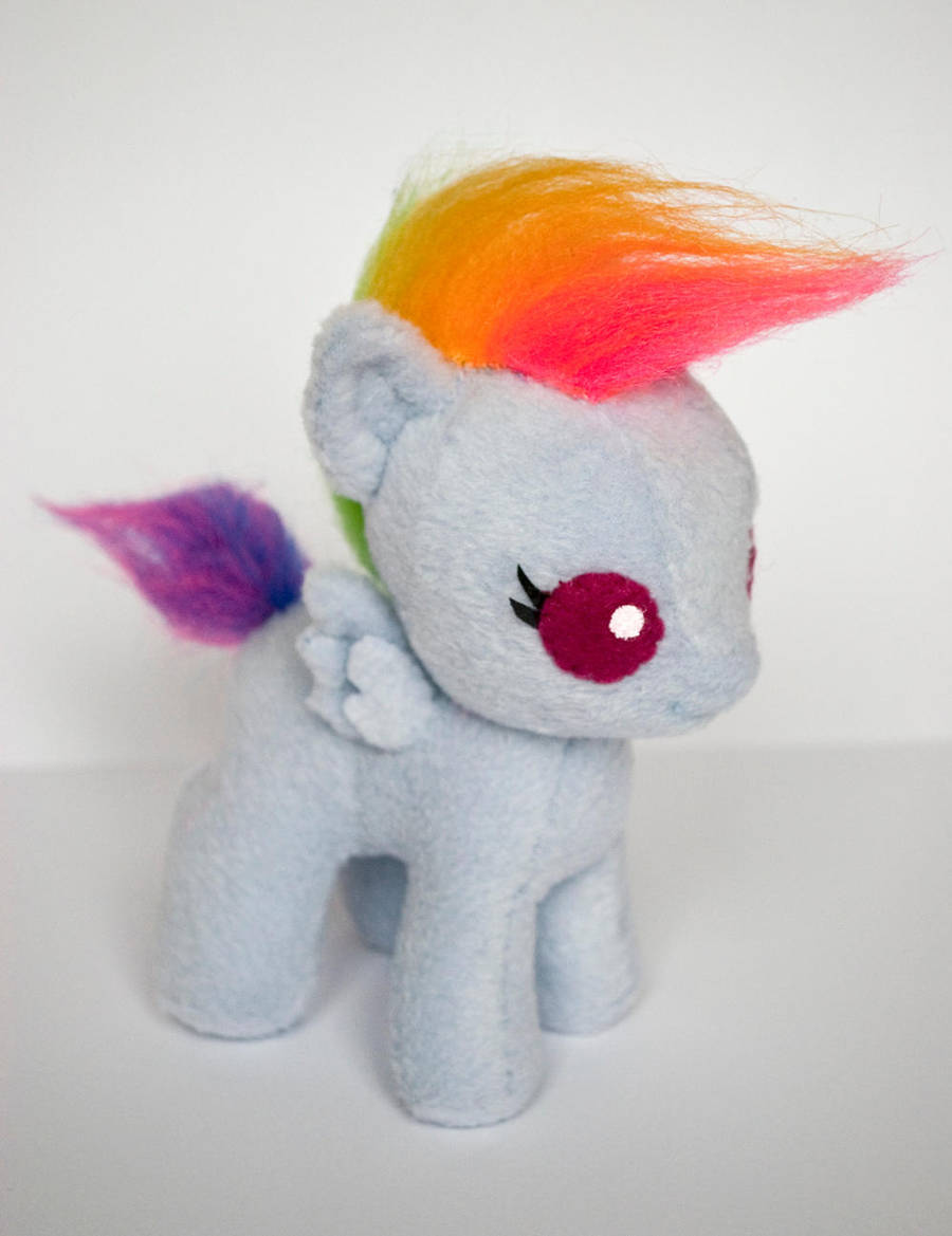 Baby Rainbow Dash Plush: Final Version by ivy-cinder