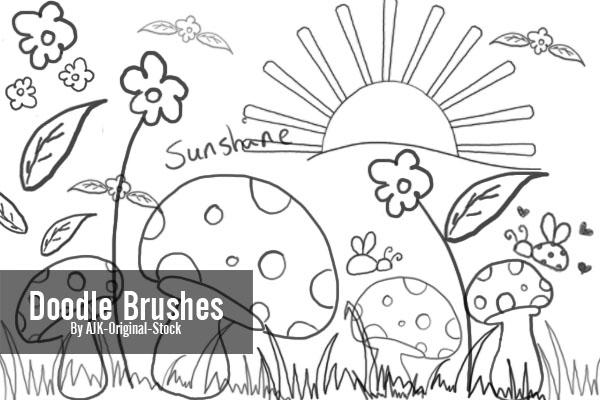 Doodle Brush Pack by brushgroup