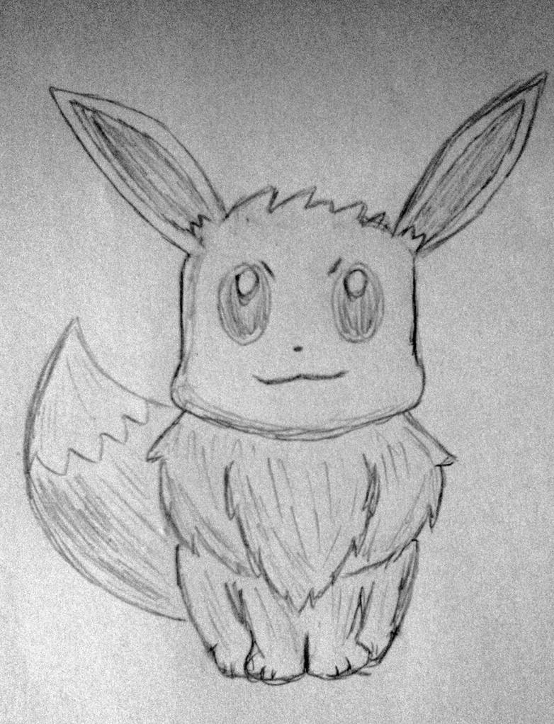 I drew an Eevee by rith-sv