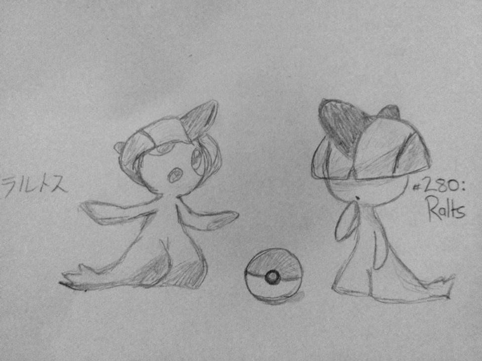 I drew Ralts by rith-sv