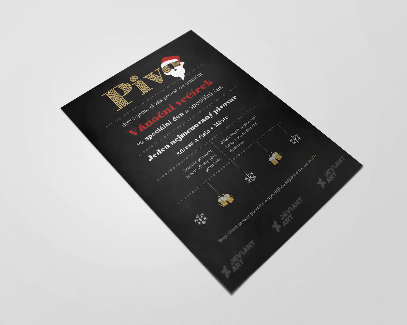 Invitation For The Christmas party by M-Curiosity