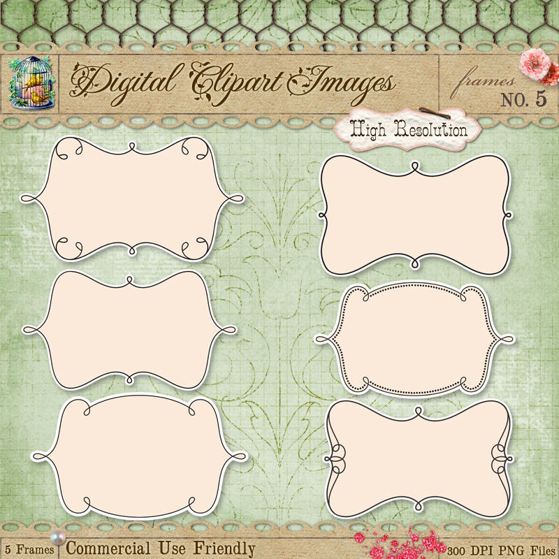 Journal Tags - Label Frames 5 by starsunflowerstudio