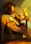 Marjan dreaming of Dash Akol-Persian literature by ali-kiani-amin
