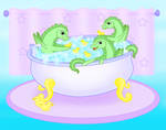 Bath time by hildur-k-o