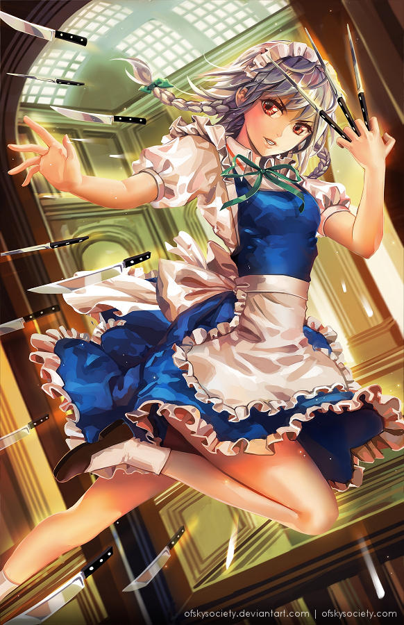 Danmaku!! Sakuya Izayoi by ofSkySociety
