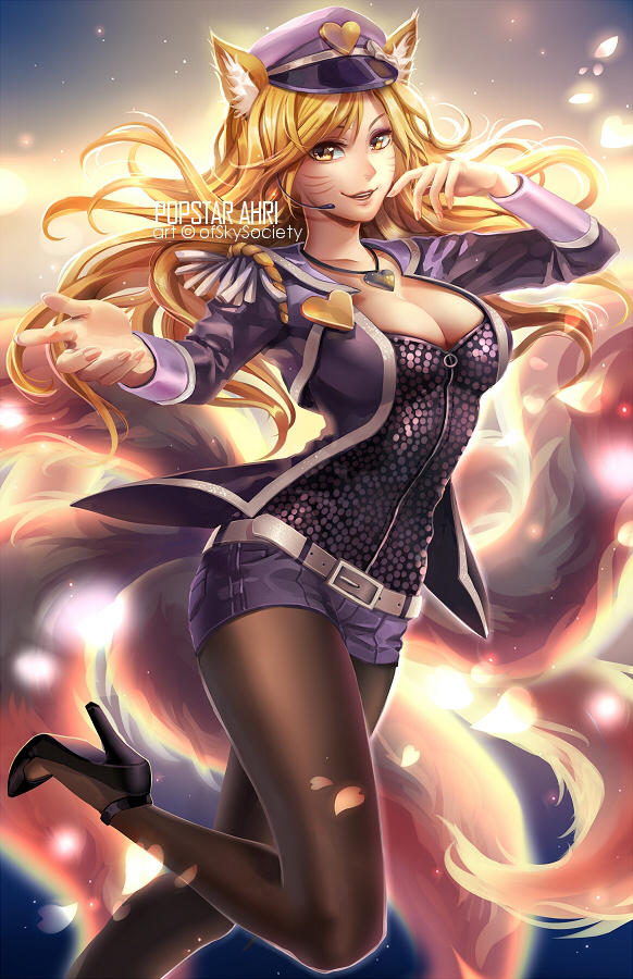 Popstar Ahri - League of Legends by ofSkySociety