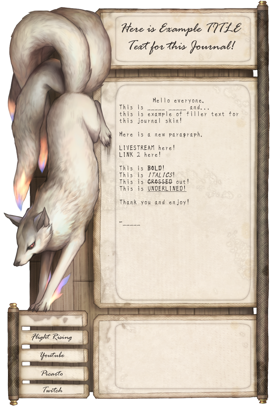 Blog Journal Skin Commission by Capukat