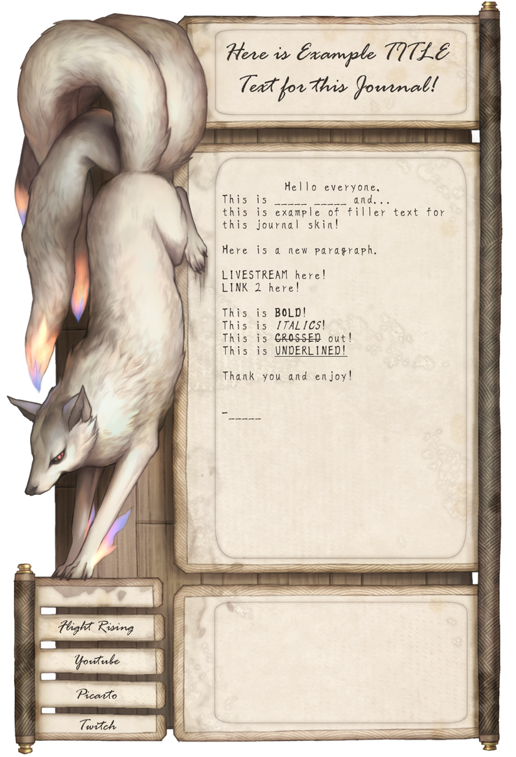 Blog Journal Skin Commission by Capukat