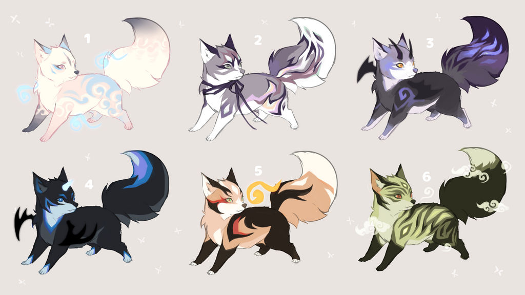 magical fox kits open by Capukat on DeviantArt