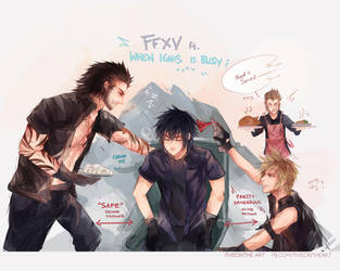 FFXV: DORKS !! by Fiveonthe