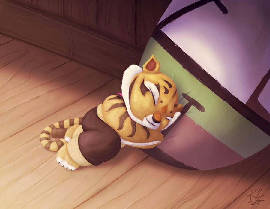 Sleepy Tigress Cub by KendrickTu