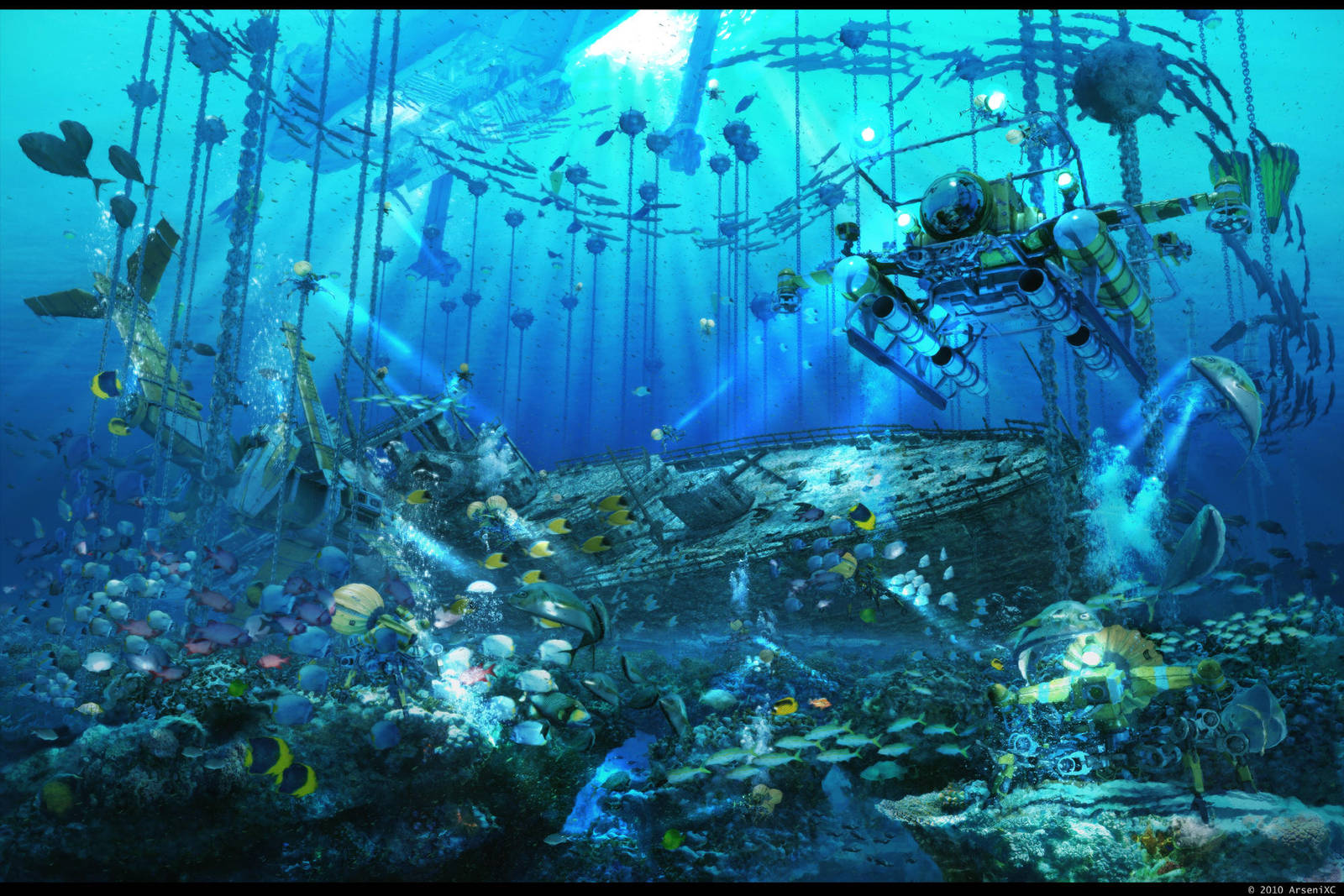 Mystery of underwater treasure by arsenixc
