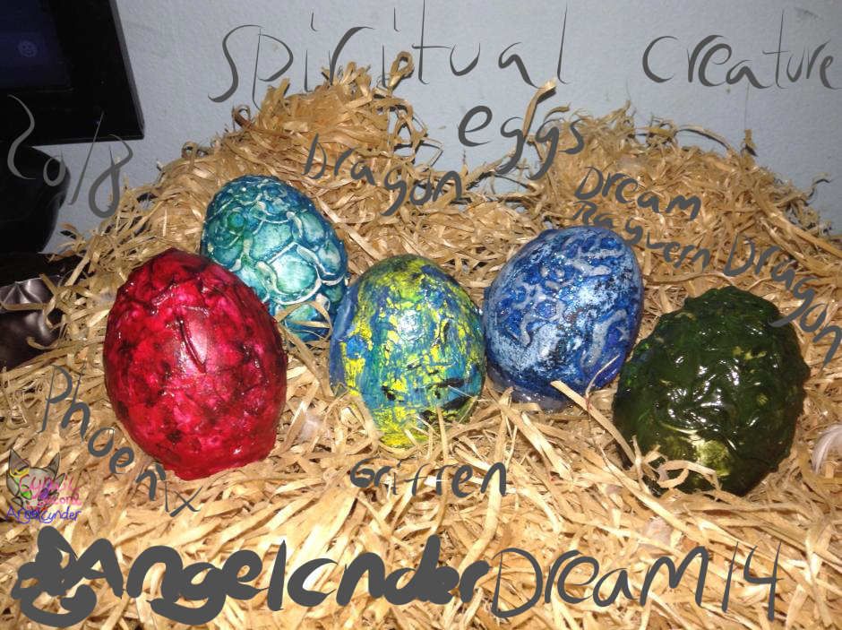 Spiritual Eggs hand made creature eggs! Etsy shop by AngelCnderDream14