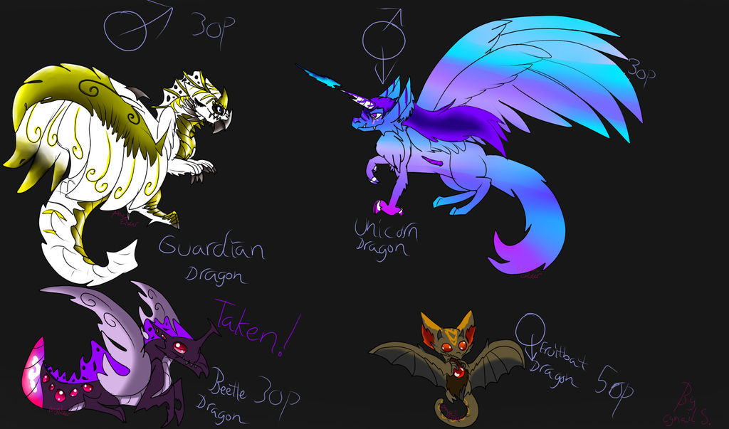 Update NOW POINTS! Dragons adoptable OPEN! #1 by AngelCnderDream14