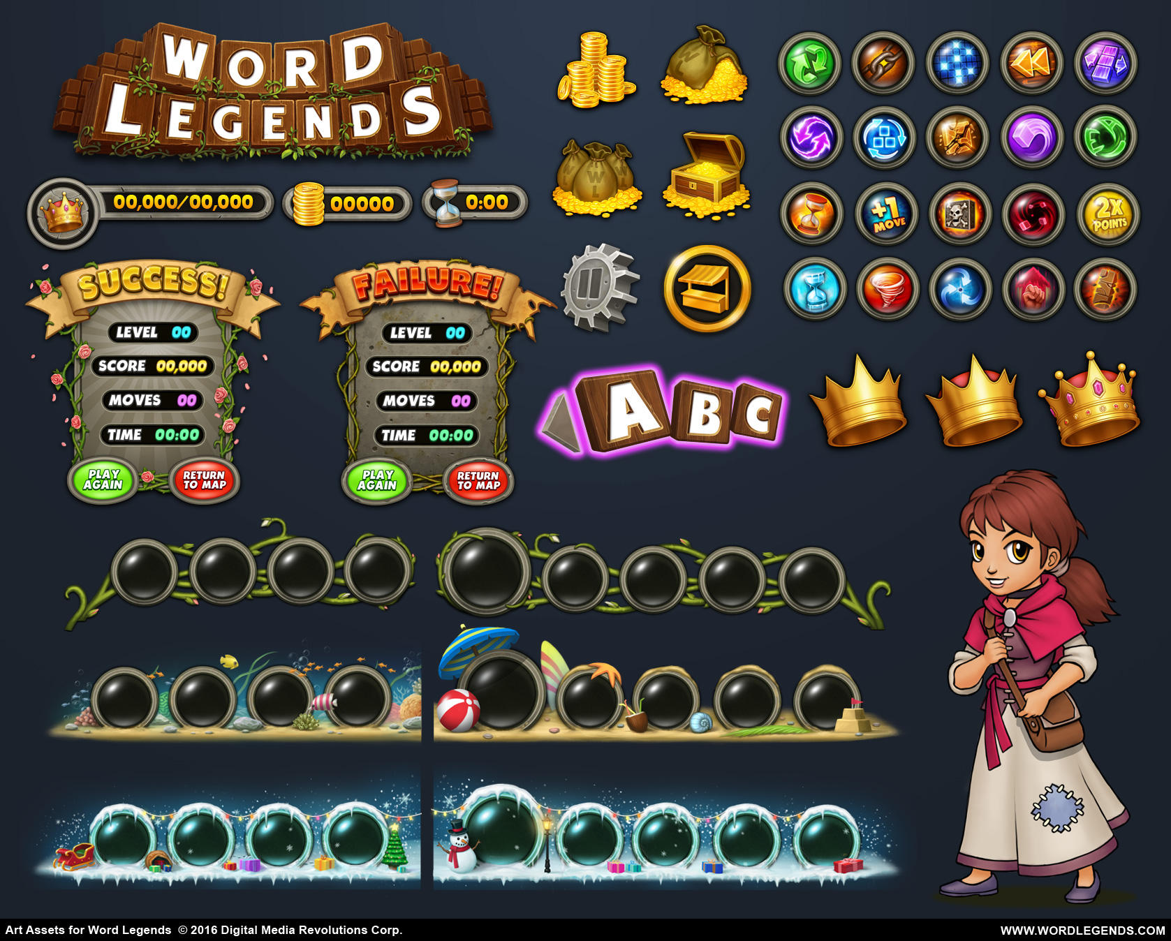 Word Legends Art Assets by PRDart