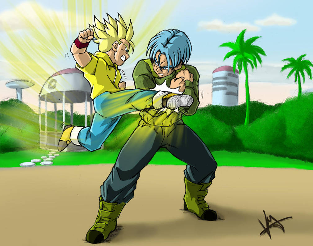 Dragonball Super - Trunks and Trunks by Rider4Z