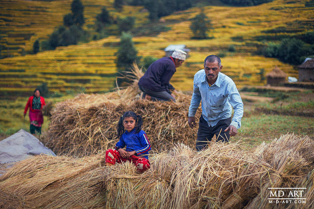 Nepalese family by MD-Arts