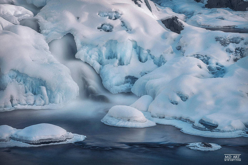Icy Waterfall by MD-Arts