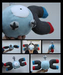 Magnemite Plush by NsomniacArtist