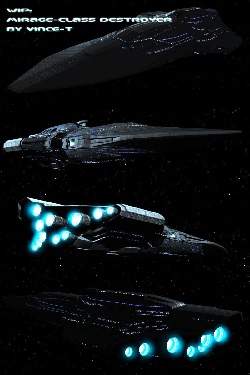 WIP: Mirage-class Destroyer by Vince-T