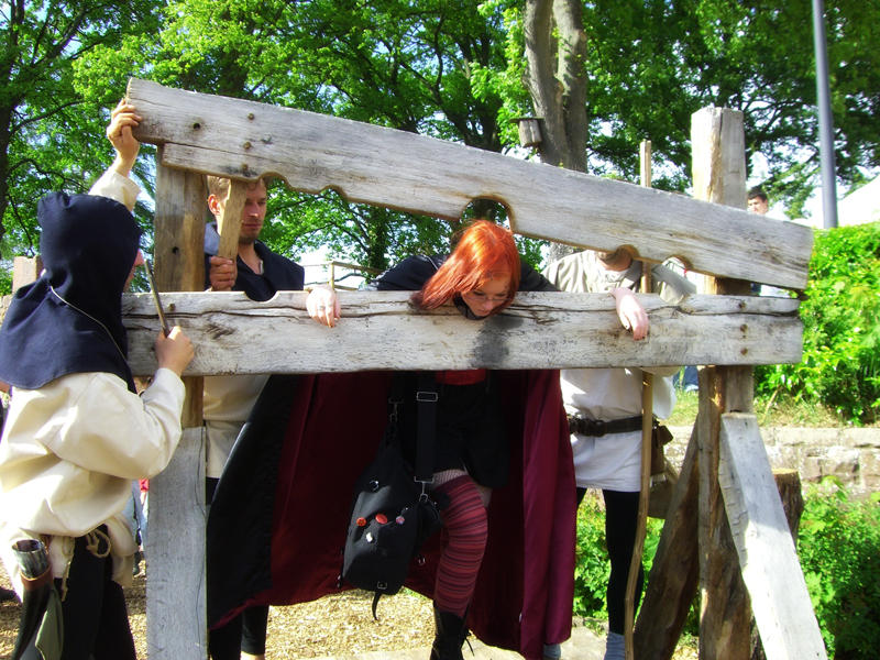 Nii in the Pillory by kessir on DeviantArt