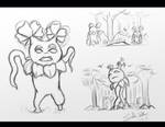 Sketch: Plant Creature by LluhnarDragon