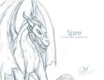 Free Sketch: Spire by LluhnarDragon