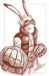 Sketch: King Kazma by LluhnarDragon