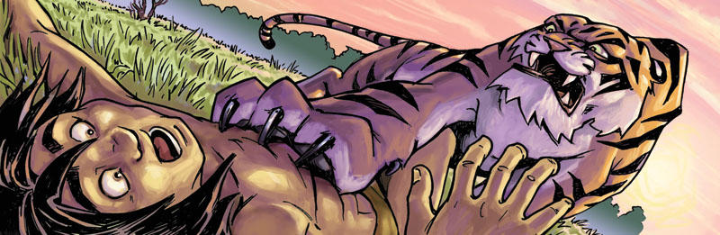 Junglebook - Tiger attack by ARTOONATOR