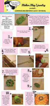 lemon , lime, orange tutorial by MotherMayIjewelry