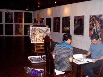 Me and Gallery owner Bobbit by gromyko