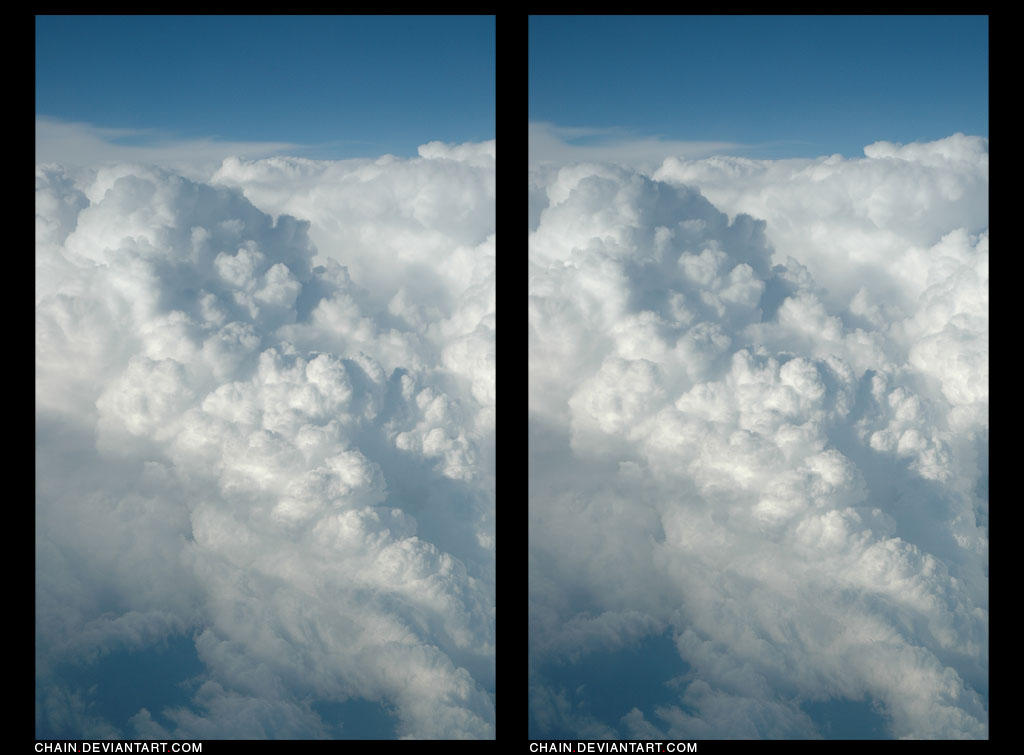 Clouds stereogram by chain