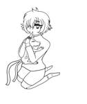 Aoba holding MoonBurst LINEWORK by TheCluckLikeAChicken