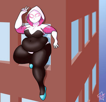 Spider Gwen: Hanging Around by carlsaganman