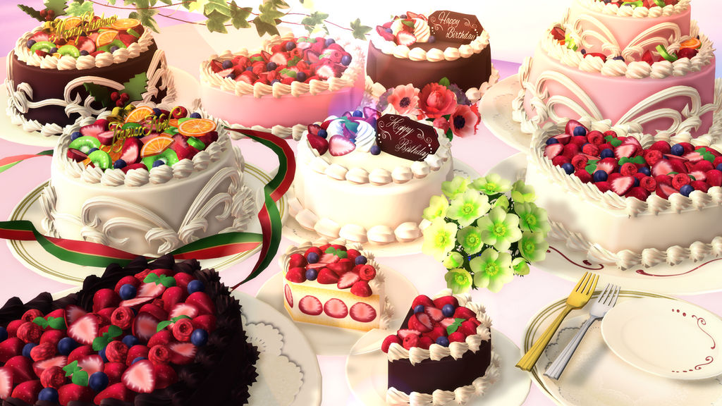mmd realistic cake pack