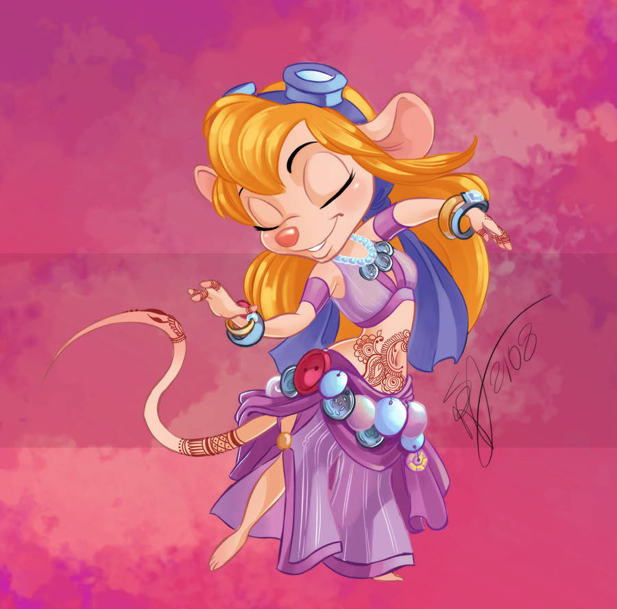 Disney Bellydancer: Gadget Hackwrench by Blatterbury