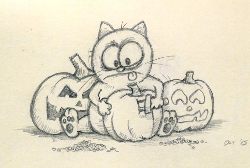 Sketch for Halloween Story by spiraln