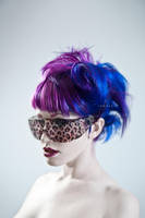 blue and purple hair by Ryo-Says-Meow