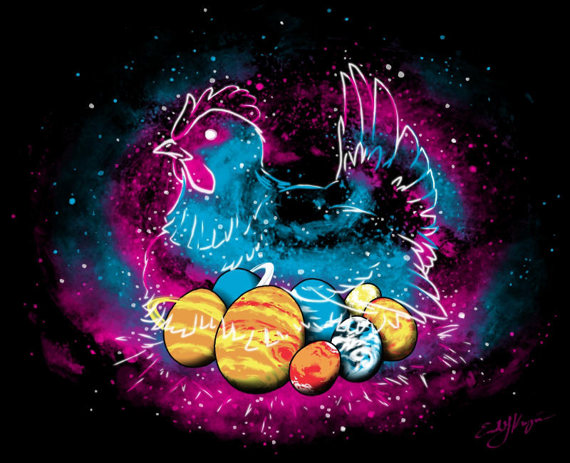 Cosmic Chicken by Emchromatic