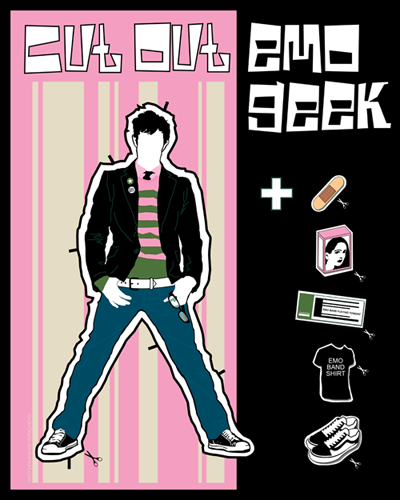 CUT OUT EMO GEEK by rockst3ady