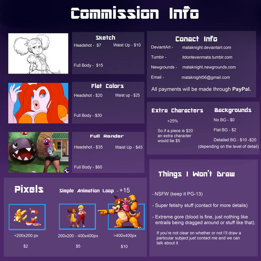 Commission Info increase v2 by Mataknight Commission Info increase v2 by Mataknight